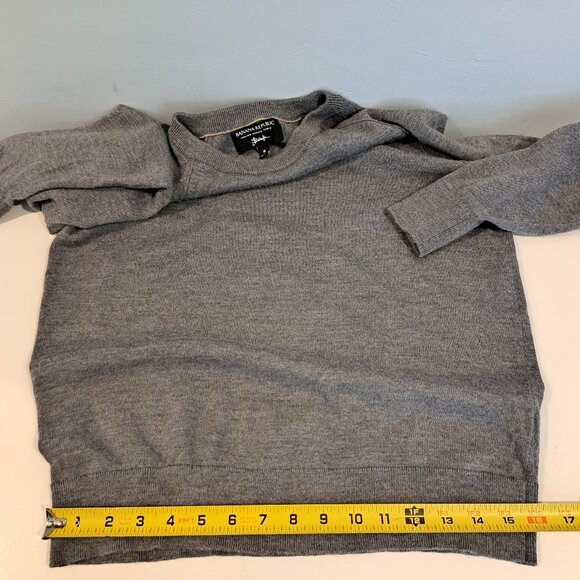 Banana Republic Men's Medium Merino Wool Crewneck Long Sleeve Sweater - Picture 9 of 12